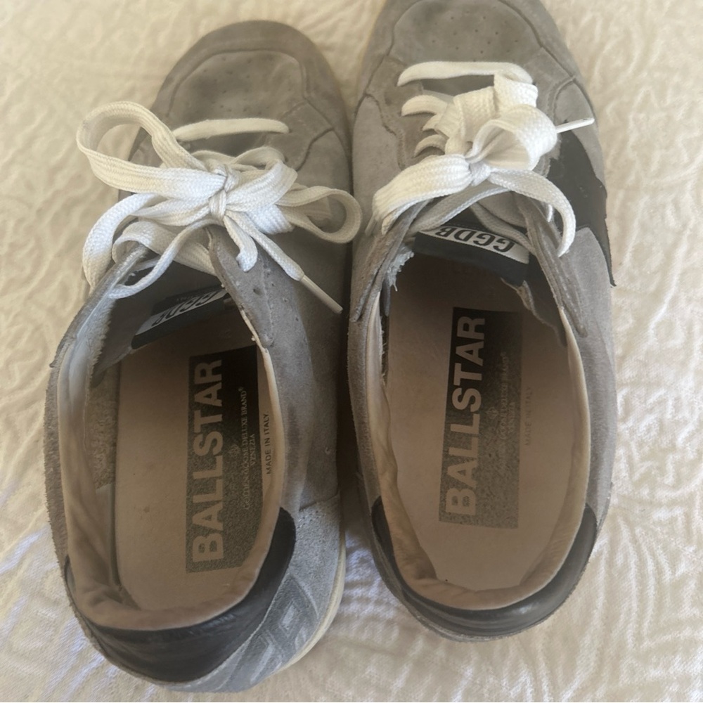 Golden Goose Gray and Black Retro Sneakers - Picture 5 of 11